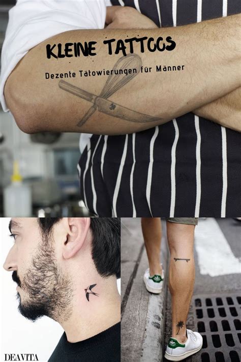 kleine tattoos männer oberarm|More.